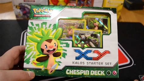 Kalos X Y Chespin Theme Deck Opening Ex Pull YouTube