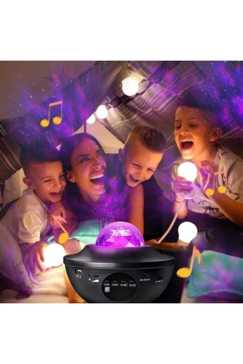 Vooka Starry Projekt R Bluetooth Hoparl R Lazer I Kl Sese Duyarl