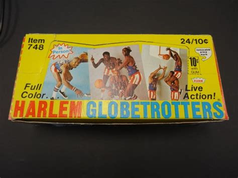 197172 Fleer Harlem Globetrotters Basketball Wax Box Baseball Card