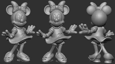 Minnie Mouse 3D model 3D printable | CGTrader