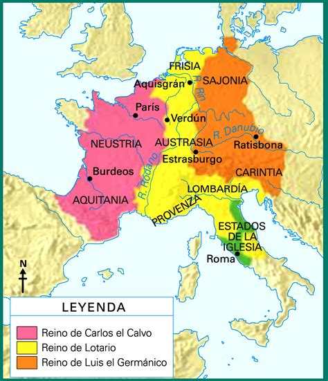 Clases De Ciencias Sociales Mapas De La Alta Edad Media