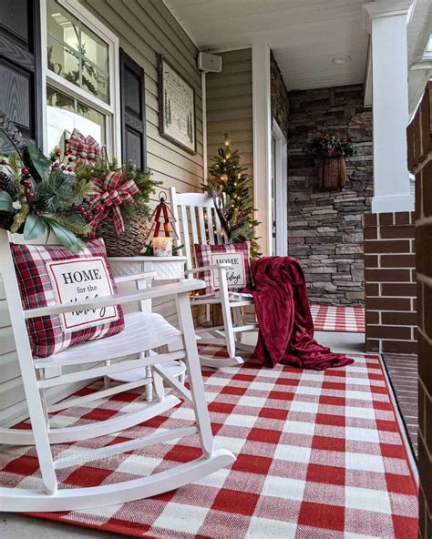 Red And White Buffalo Check Pillows And Rug Soul Lane