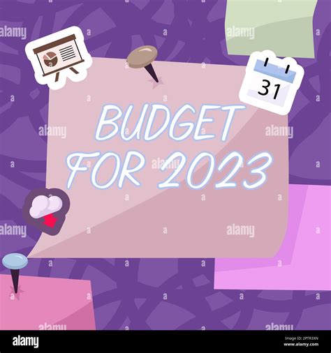 Conceptual Display Budget For 2023 Word For An Written Estimates Of