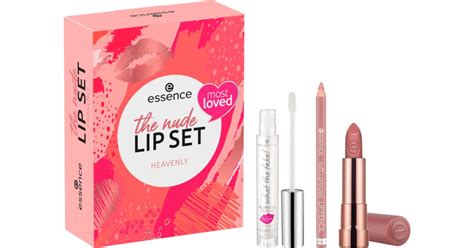 essence The Nude Lip Set coffret Heavenly para lábios notino pt