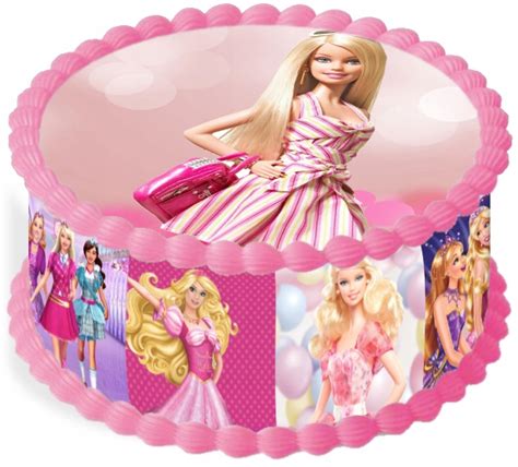 Opłatek na Tort 29 cm Barbie Urodziny Party 12265624144 Allegro pl