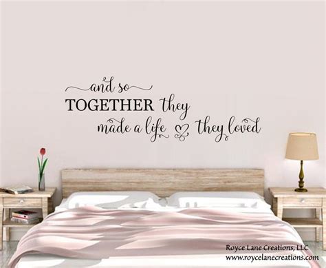 And So Together They Built A Life They Loved Sign Vinyl Decal Etsy