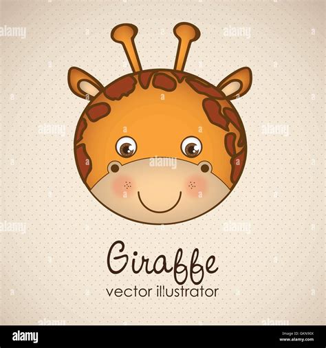 Abbildung Der Tierische Symbole Illustration Der Giraffe Vektor Illu