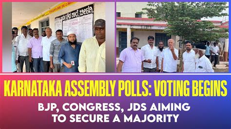 Karnataka Assembly Polls Voting Begins Bjp Congress And Jds Aiming To