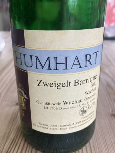 Thumhart Zweigelt Barrique Vivino Us