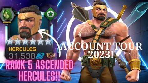 Rank 5 Ascended Hercules Account Tour 2023 100000000 CEO Luck