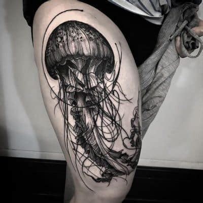 Estilos Tatuajes Medusas Marinas En Pierna Y Brazo