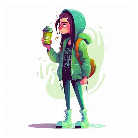 Artstation Slime Punk Character Illustrations Prompt Midjourney Artworks