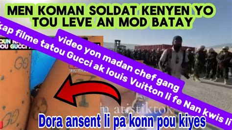 Yon Madan Chef Gang Kap Moutre Tatou Gucci Ak Louis Vuitton Li Fe Nan