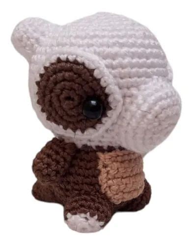 Peluche Cubone Pokemon Tejido A Mano En Estilo Crochet En La