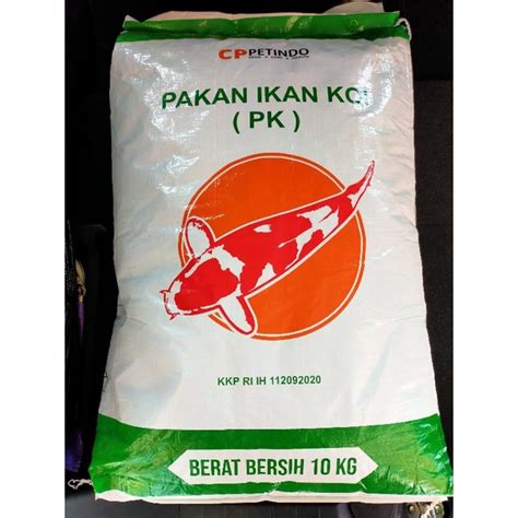 Jual PAKAN IKAN KOI PK SPECIAL HIJAU SIZE 2MM DAN 5MM ISI BERSIH 10KG