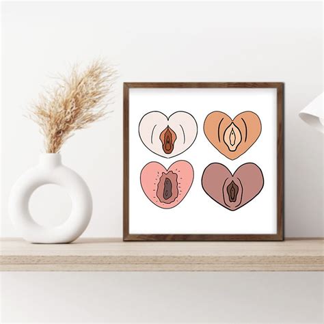 Love Heart Vagina Svg Bundle Vagina Art Feminist Art Print Etsy