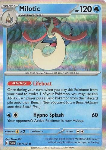 Pokemon Milotic Paradox Rift 036 182 Holo Rare NM EBay