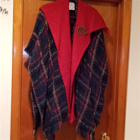 Boyne Valley Weavers Irish Plaid Poncho Os 0089 Gem