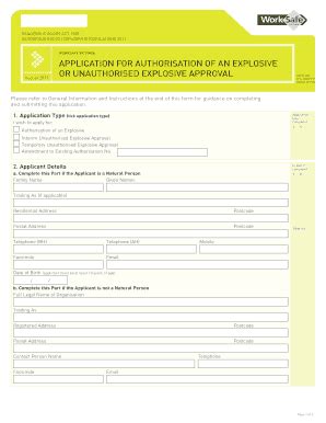 Fillable Online Worksafe Vic Gov Application For Authorisation Of An