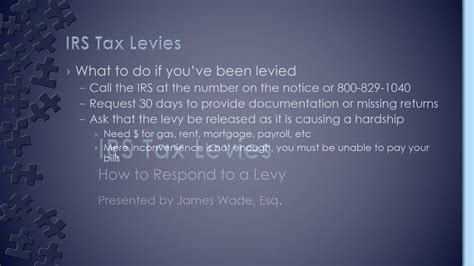 Irs Tax Levies How To Fix A Tax Levy Youtube