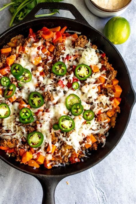 Ground Beef Sweet Potato Southwest Skillet Sailor Bailey