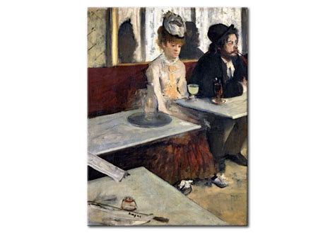 Quadro Em Tela In A Cafe Or The Absinthe Edgar Degas Reprodu Es