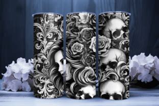 Horror Mansion Oz Skinny Tumbler Wrap Graphic By Sagorarts Creative