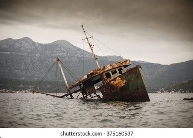 Old Shipwreck Wrecked Boat Abandoned Stand Stock Photo Edit Now