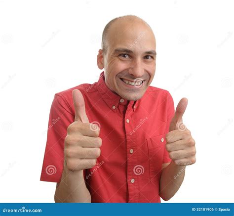 Man Showing His Thumbs Up Royalty Free Stock Image Image 32101906