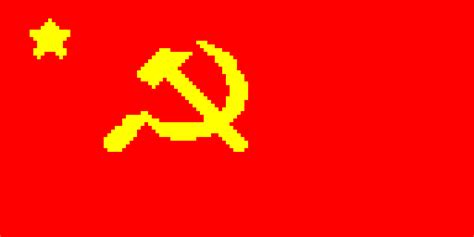 Soviet Union Flag Pixel Art