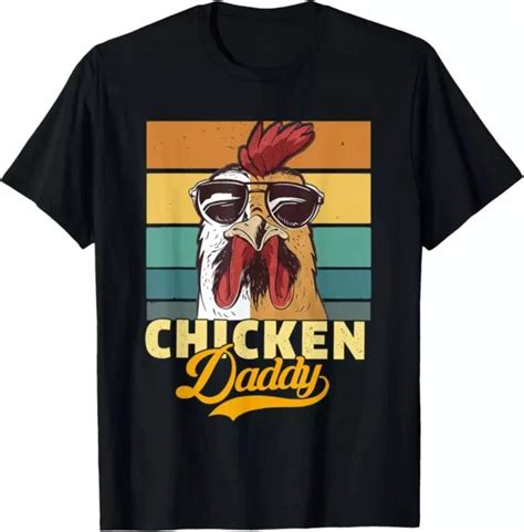 Hot Trending T Shirt With Chicken Daddy Vintage Poultry Farmer Funny Fathers Day Design Preview