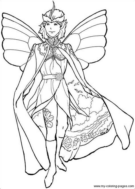 Boy Fairy Coloring Pages Coloring Pages