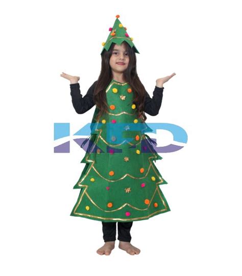 Christmas Tree cut out fancy dress for kids,Christmas Day Costume for ...