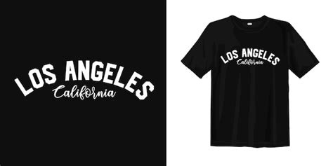 Los angeles california diseño de camiseta de estilo urbano Vector