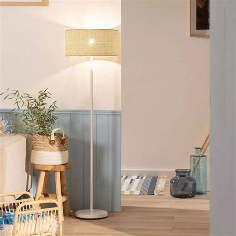 Discover our White Wicker Floor Lamp | The Wicker Home®