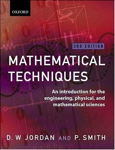 Mathematical Techniques By D W Jordan Open Library