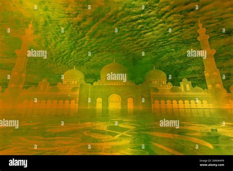 Beautiful Mosque And Background Stock Photo Alamy