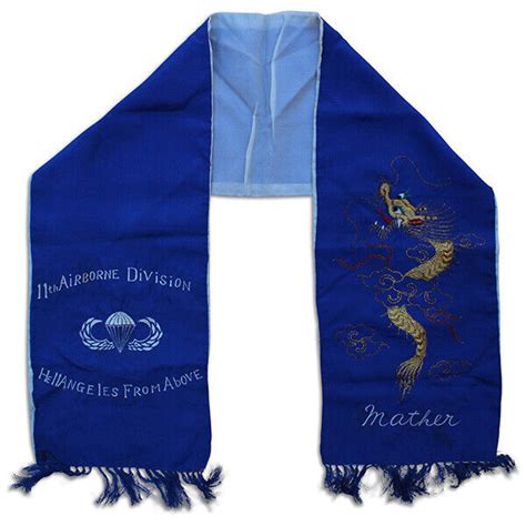 WWII 11TH AIRBORNE / PARATROOPER OCCUPATION SCARF HELL