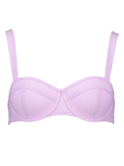 LASCANA Biustonosz bikini w kolorze lawendowym najlepsze wyprzedaże w