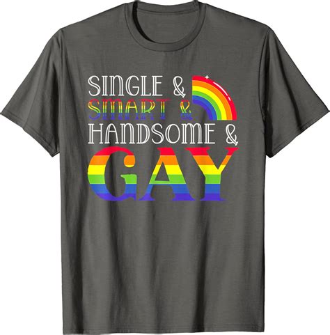 Single Smart Handsome Gay Rainbow Pride Month Lgbtq T Shirt