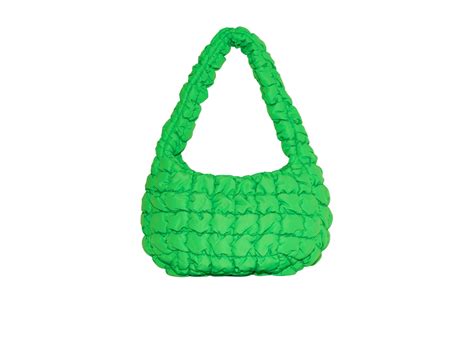 SASOM Bags COS Quilted Mini Bag Bright Green Check The Latest Price Now