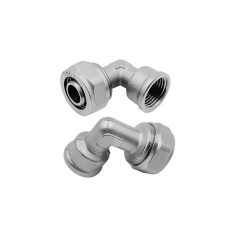 Female Threaded Elbow Connecting Brass Compression Fittings For Pex Al