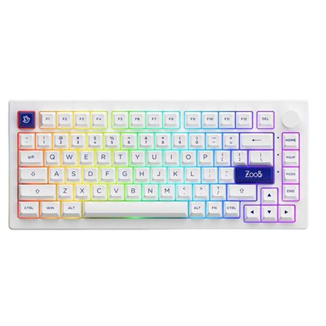 Bàn phím cơ AKKO 5075B Plus Blue on White Multi modes RGB Hotswap