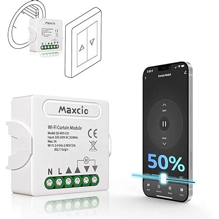 Maxcio Mini Interrupteur Volet Roulant Connect Commande Volet Roulant