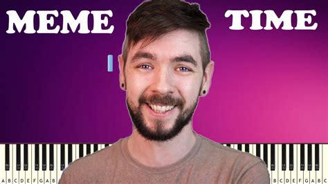 Jacksepticeye Meme Time Easy Piano Tutorial Youtube