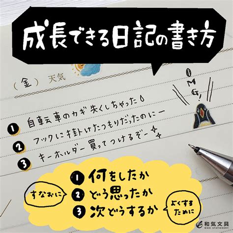 成長できる日記の書き方 和気文具ウェブマガジン