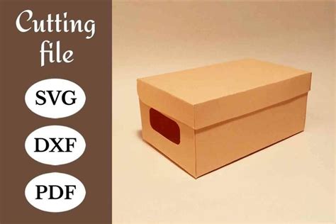 Bankers Box Template Office Box File Storage Box SVG PDF