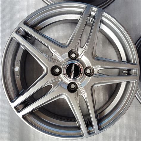 HOT STUFF WAREN 15インチアルミ 5 5J 43 4本セット アクア ヤリス フィット ノート デミオ コンパクトカー カスタム軽 スタッドレス用 社外品 売買された