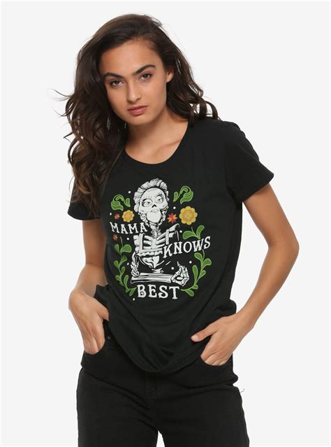 Disney Pixar Coco Mama Knows Best Womens T Shirt Boxlunch Exclusive T Shirts For Women