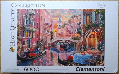 6000 Clementoni Venice Evening Sunset Rare Puzzles